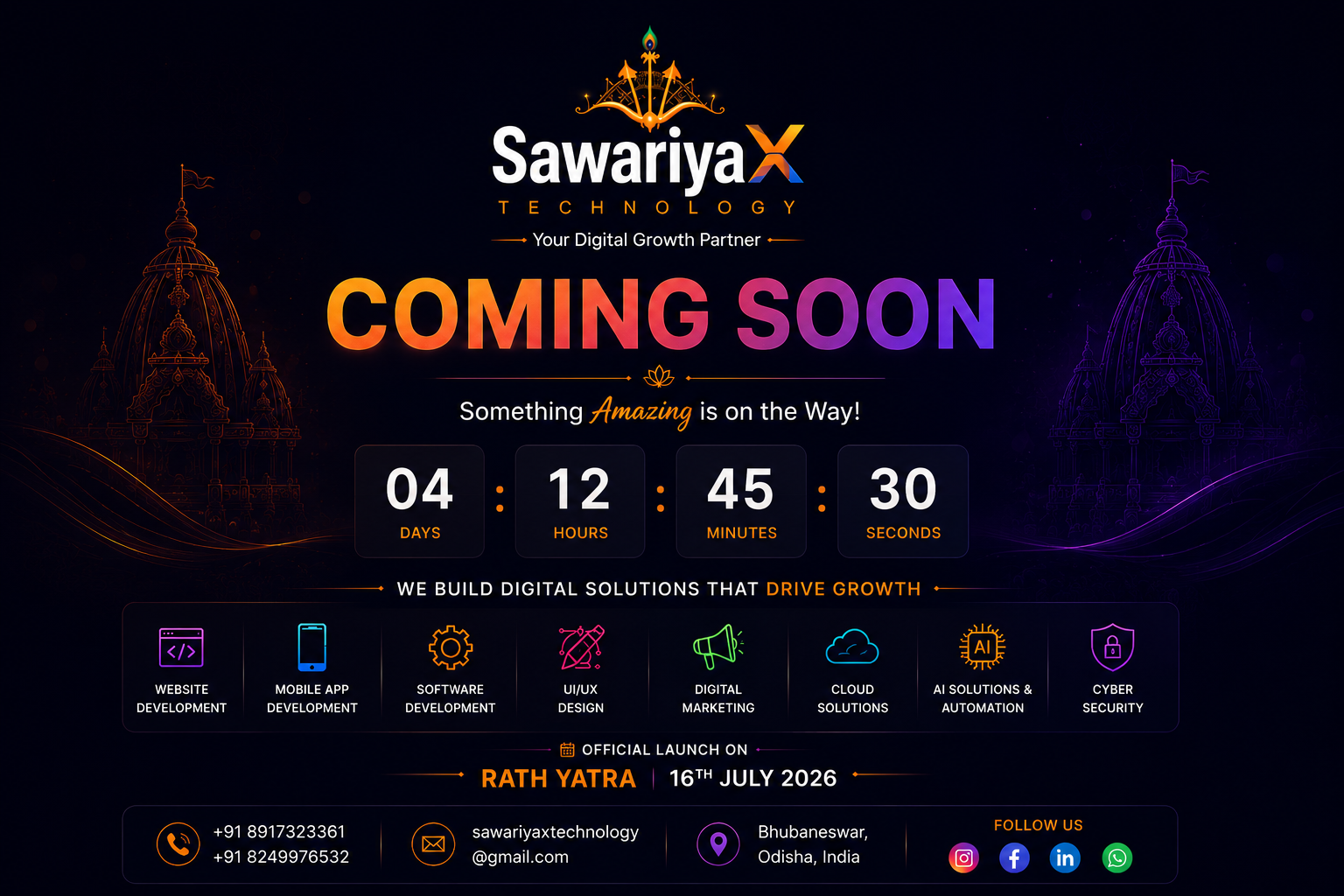SawariyaX Technology Coming Soon